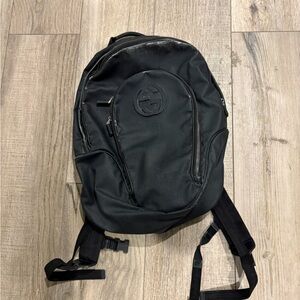 Gucci Interlocking G Backpack Coated Canvas Medium Black